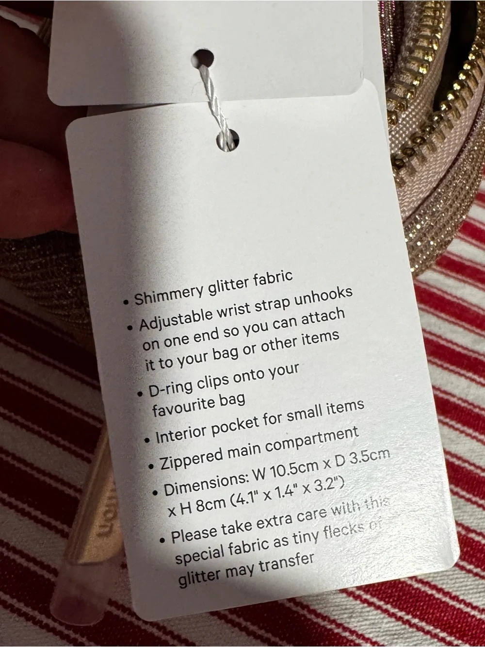 Lululemon Zipper Pouch water bottle Sparkle Rose / Gold Women's Pink NWT